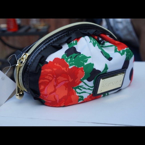 Betsey Johnson Polka Party Cosmetic Make-Up Bag - Picture 5 of 10